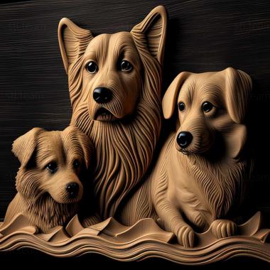 3D model dogs (STL)